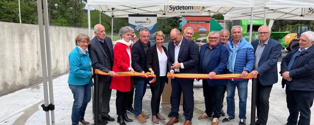 Sydetom 66 – Inauguration de la plateforme de stockage et de broyage des déchets-verts.